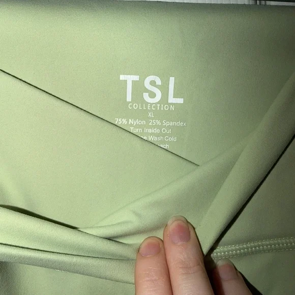 Light Green High-Waist Leggings - Picture 5 of 7